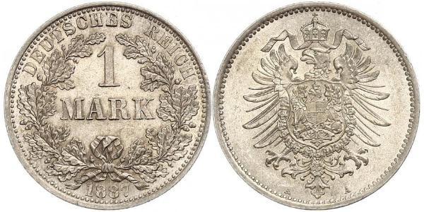 1 Mark German Empire (1871-1918) Silver 