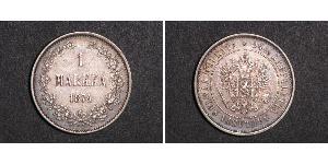 1 Mark Grand Duchy of Finland (1809 - 1917) Silver Nicholas II (1868-1918)