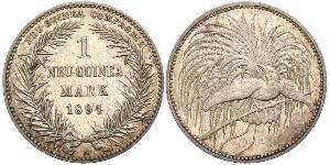 1 Mark New Guinea Silver 