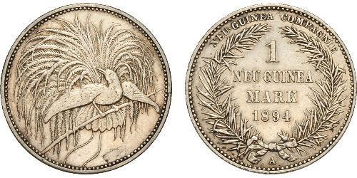 1 Mark New Guinea Silver 