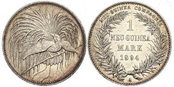 1 Mark New Guinea Silver 