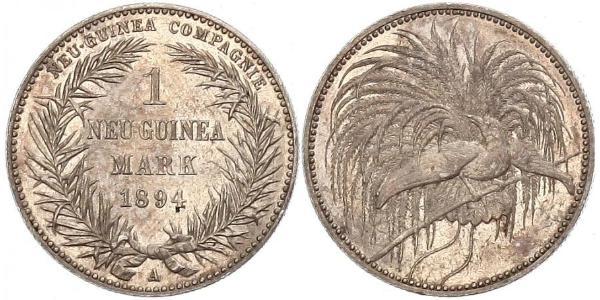 1 Mark New Guinea Silver 
