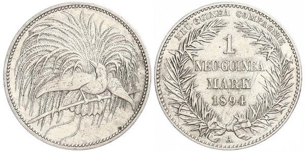 1 Mark New Guinea Silver 