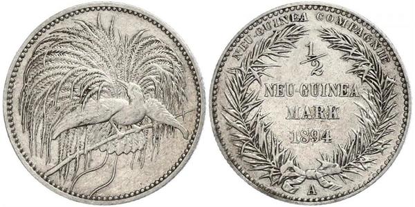 1 Mark New Guinea Silver 