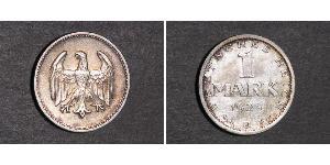 1 Mark Weimar Republic (1918-1933) Silver 