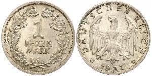 1 Mark Weimar Republic (1918-1933) Silver 