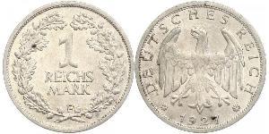 1 Mark Weimar Republic (1918-1933) Silver 