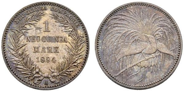 1 Mark New Guinea 銀 