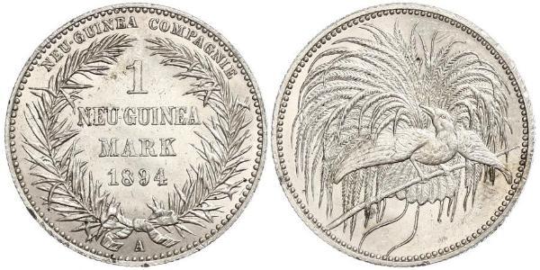 1 Mark New Guinea 銀 