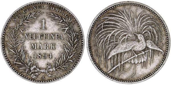 1 Mark New Guinea 銀 