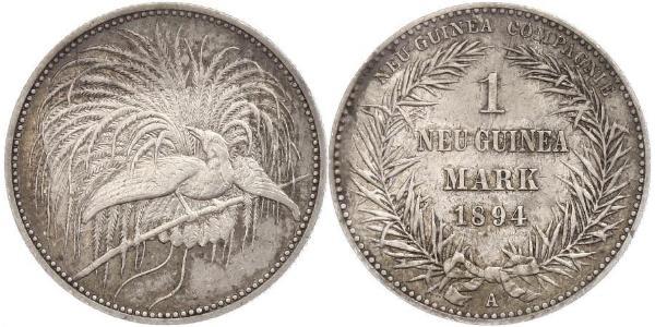 1 Mark New Guinea 銀 