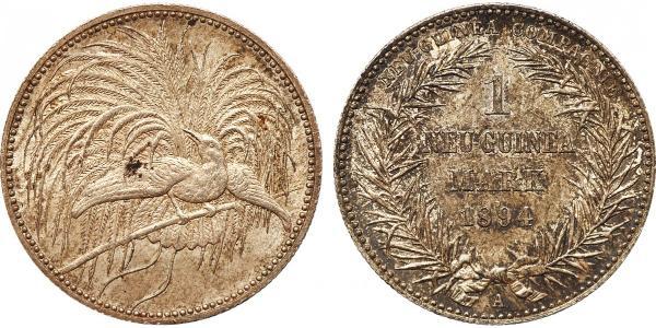 1 Mark New Guinea 銀 