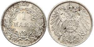 1 Mark 德意志帝國 (1871 - 1918) 銀 威廉二世 (德国)
