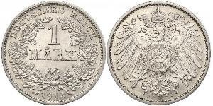 1 Mark 德意志帝國 (1871 - 1918) 銀 威廉二世 (德国)