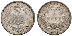 1 Mark 德意志帝國 (1871 - 1918) 銀 威廉二世 (德国)