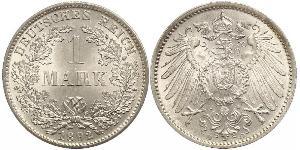 1 Mark 德意志帝國 (1871 - 1918) 銀 威廉二世 (德国)
