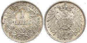 1 Mark 德意志帝國 (1871 - 1918) 銀 威廉二世 (德国)