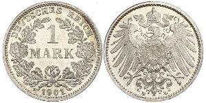 1 Mark 德意志帝國 (1871 - 1918) 銀 威廉二世 (德国)