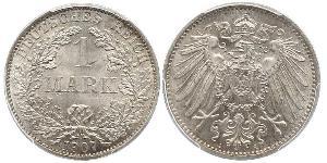 1 Mark 德意志帝國 (1871 - 1918) 銀 威廉二世 (德国)