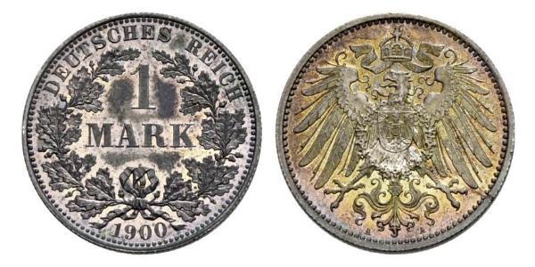 1 Mark 德意志帝國 (1871 - 1918) 銀 威廉二世 (德国)