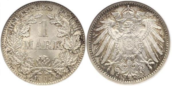 1 Mark 德意志帝國 (1871 - 1918) 銀 威廉二世 (德国)