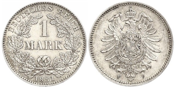 1 Mark 德意志帝國 (1871 - 1918) 銀 