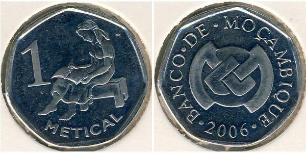 1 Metical Мозамбик,Республика Copper/Nickel 