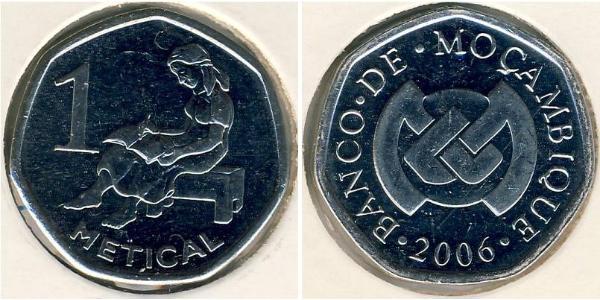 1 Metical Мозамбик,Республика Cuivre/Nickel 