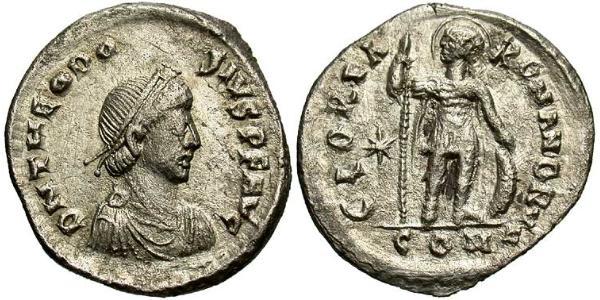 1 Miliarensis 拜占庭帝国 銀 Theodosius II (401-450)