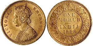 1 Mohur Britisch-Indien (1858-1947) Gold Victoria (1819 - 1901)