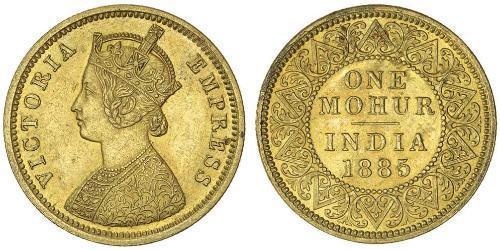 1 Mohur Britisch-Indien (1858-1947) Gold Victoria (1819 - 1901)