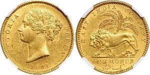 1 Mohur British Raj (1858-1947) Gold Victoria (1819 - 1901)