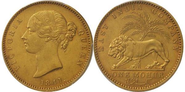 1 Mohur British Raj (1858-1947) Gold Victoria (1819 - 1901)