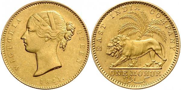 1 Mohur British Raj (1858-1947) Gold Victoria (1819 - 1901)