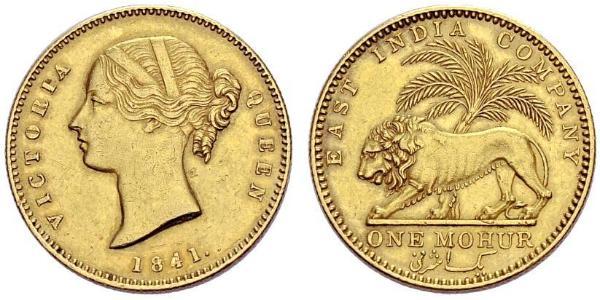 1 Mohur British Raj (1858-1947) Gold Victoria (1819 - 1901)
