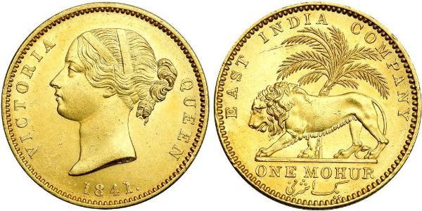 1 Mohur British Raj (1858-1947) Gold Victoria (1819 - 1901)