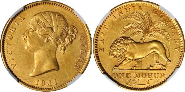 1 Mohur British Raj (1858-1947) Gold Victoria (1819 - 1901)