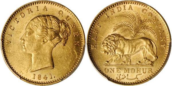 1 Mohur Raj britannique (1858-1947) Or Victoria (1819 - 1901)