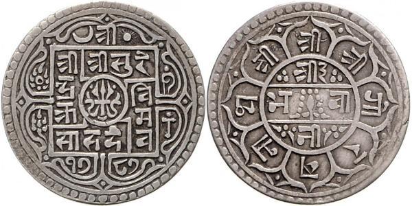 1 Mohur Nepal Silber 