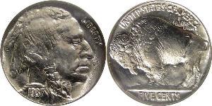 1 Nickel Estados Unidos de América (1776 - ) Cobre 