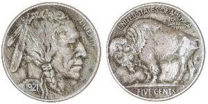 1 Nickel Estados Unidos de América (1776 - ) Cobre 