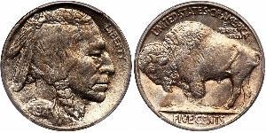 1 Nickel Estados Unidos de América (1776 - ) Cobre 