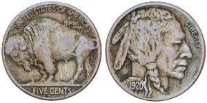 1 Nickel Estados Unidos de América (1776 - ) Cobre 