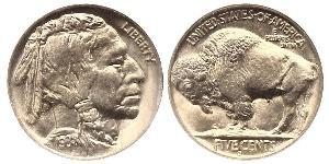 1 Nickel Estados Unidos de América (1776 - ) Cobre 