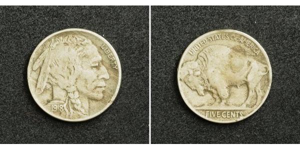 1 Nickel Estados Unidos de América (1776 - ) Cobre 