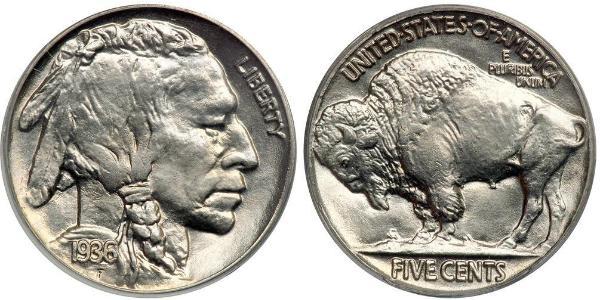 1 Nickel Vereinigten Staaten von Amerika (1776 - ) Kupfer 