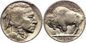 1 Nickel США (1776 - ) Медь 