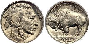 1 Nickel США (1776 - ) Медь 