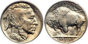 1 Nickel США (1776 - ) Медь 
