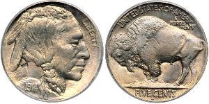 1 Nickel США (1776 - ) Медь 